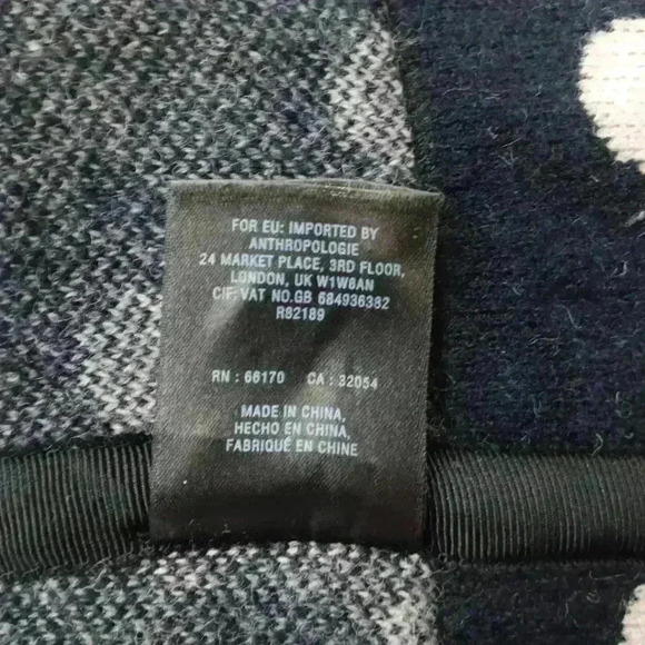 ANTHROPOLOGIE Field Flower 💯  Wool full zip long sweater. Ladies size xs - Picture 9 of 10